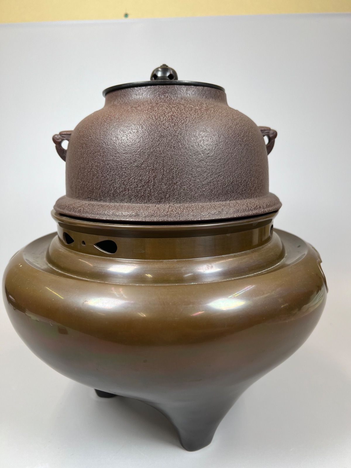 茶道具 朝鮮風炉 釜付きセット（釜・蓋・風炉） 茶道具 朝鮮風炉 釜付きセット（釜・蓋・風炉） - メルカリ
