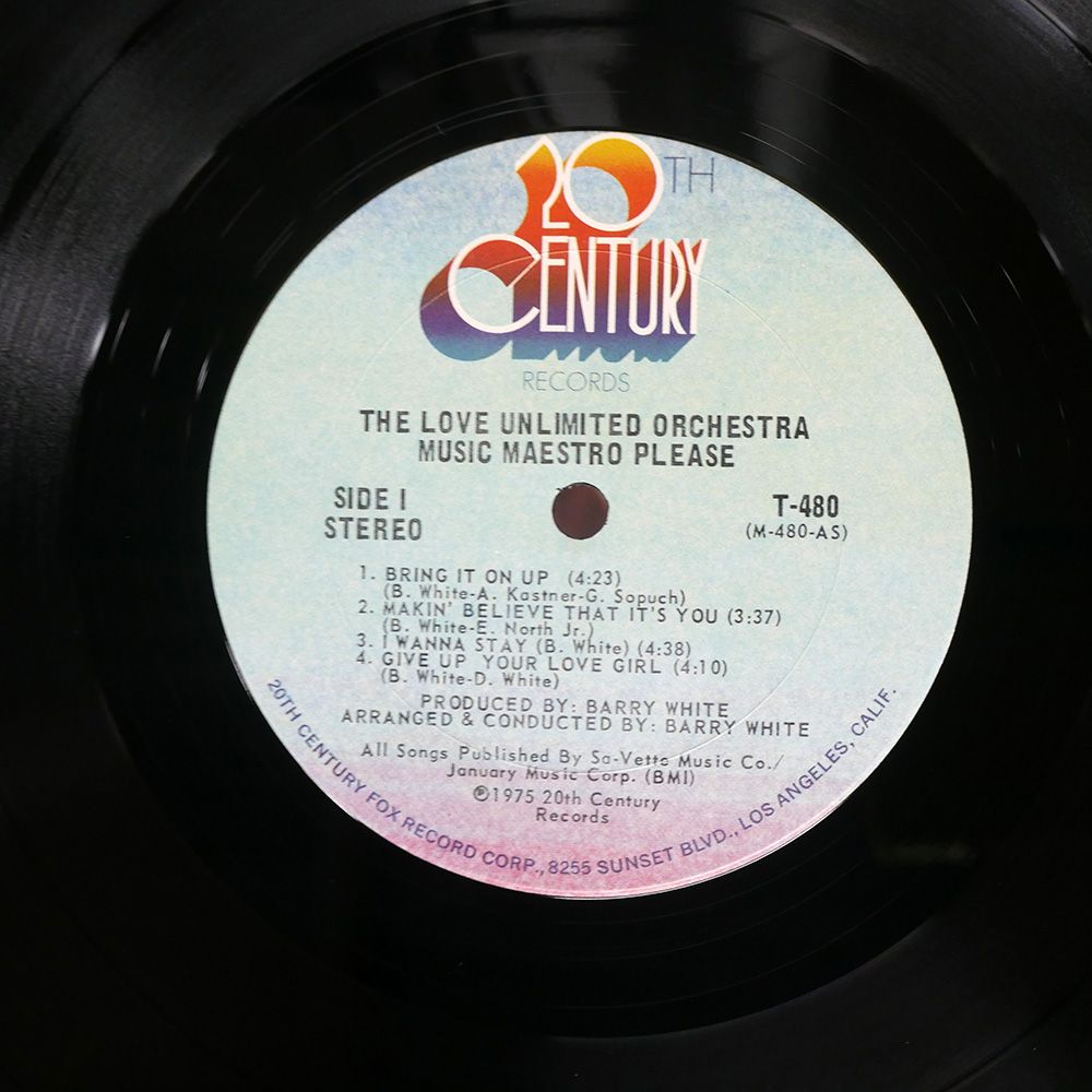 米 US盤 LOVE UNLIMITED ORCHESTRA/MUSIC MAESTRO PLEASE/20TH