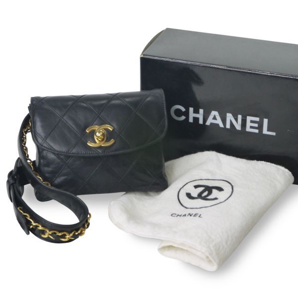 OLD CHANEL マトラッセウエストポーチ（黒）(SS-017B) - メルカリ