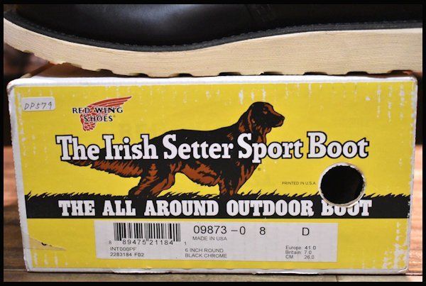 レッドウィング 9873 アイリッシュセッター ビームス別注 裏半円犬タグ 8D 10D 良品 BEAMS別注 16年】レッドウィング 9873 アイリッシュ