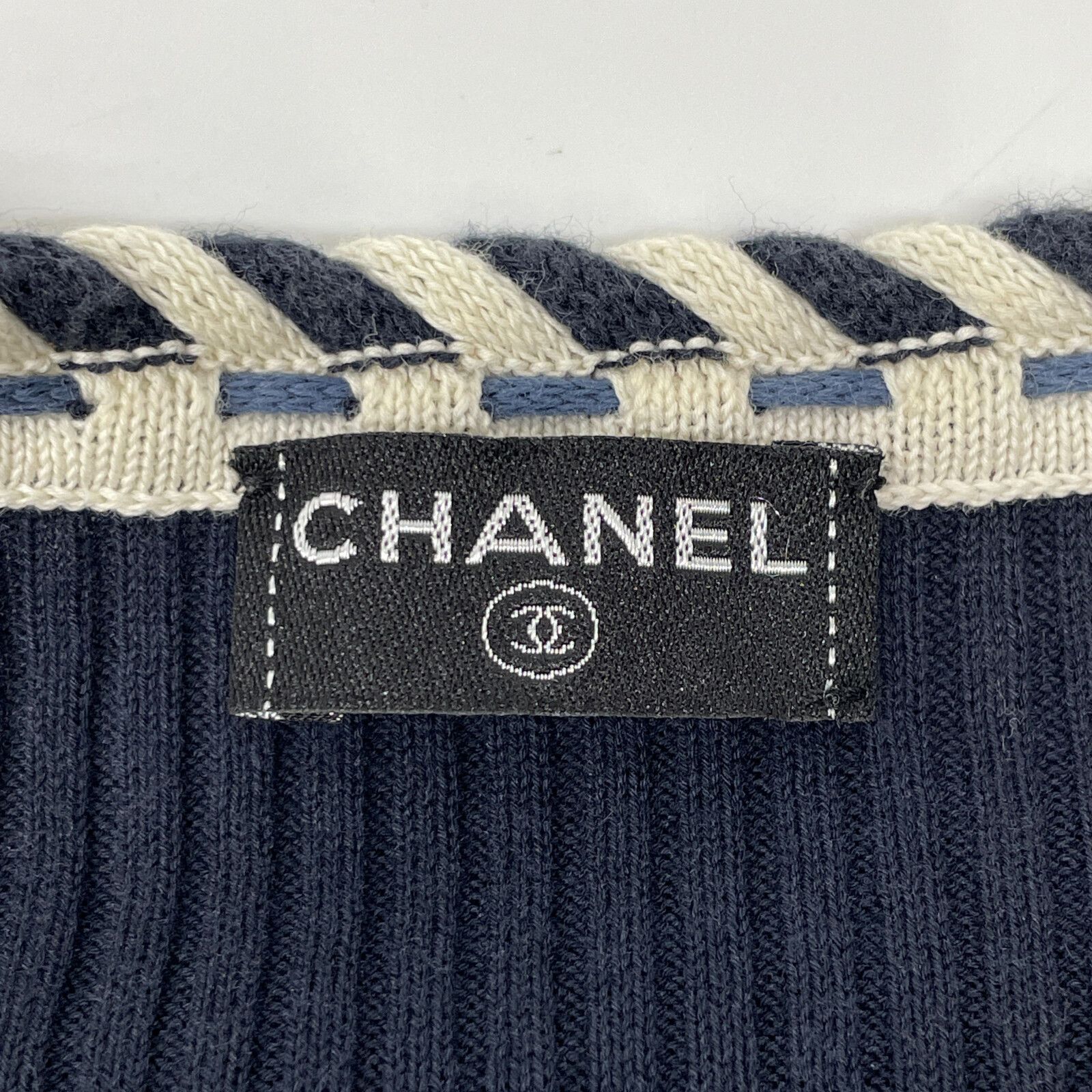 CHANEL シャネル コットン100%  ジップアップカーディガン 表記なし