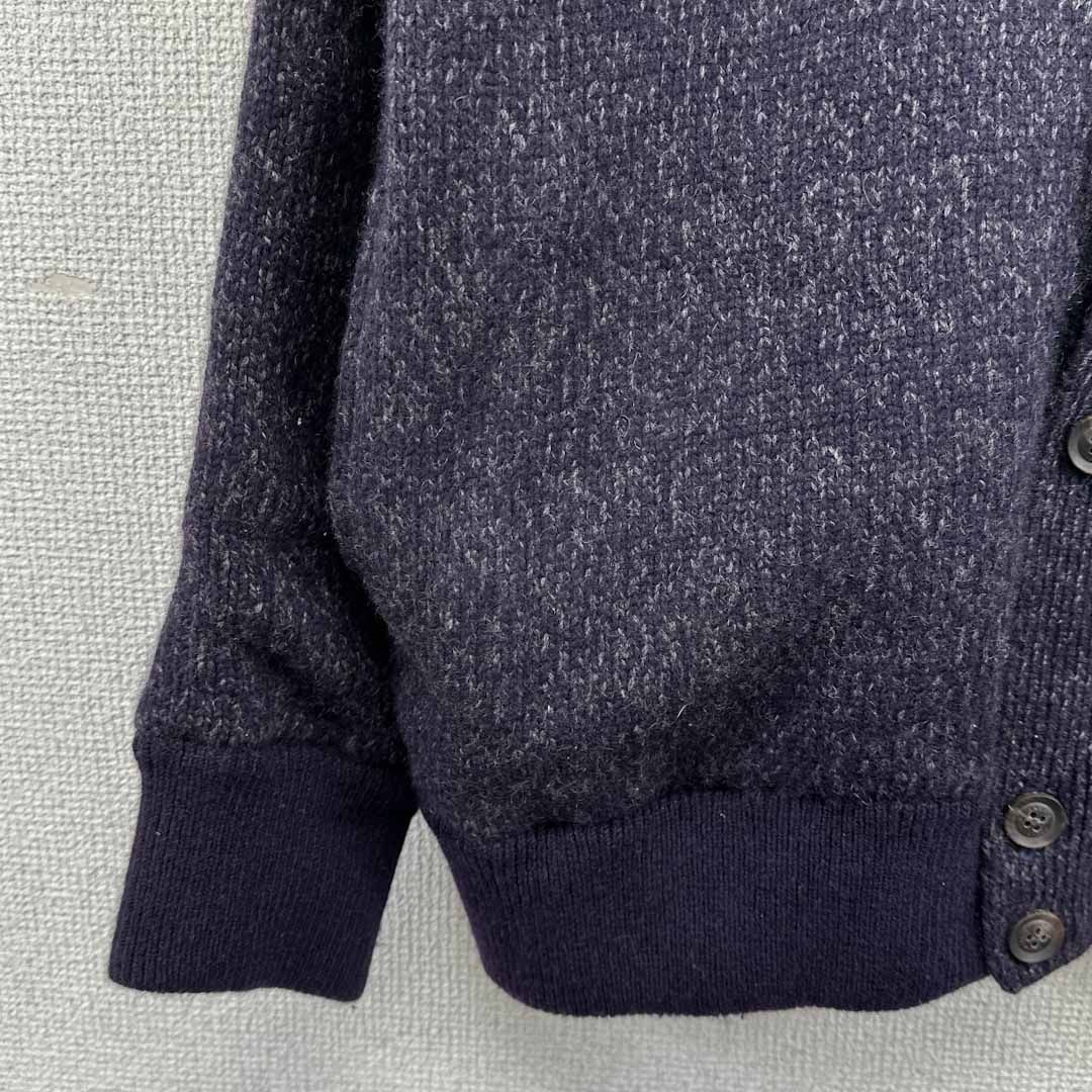 LANVIN カシミヤ　ブルゾン LANVIN◇ブルゾン ランバン カシミヤ100% 無地 ネイビー系