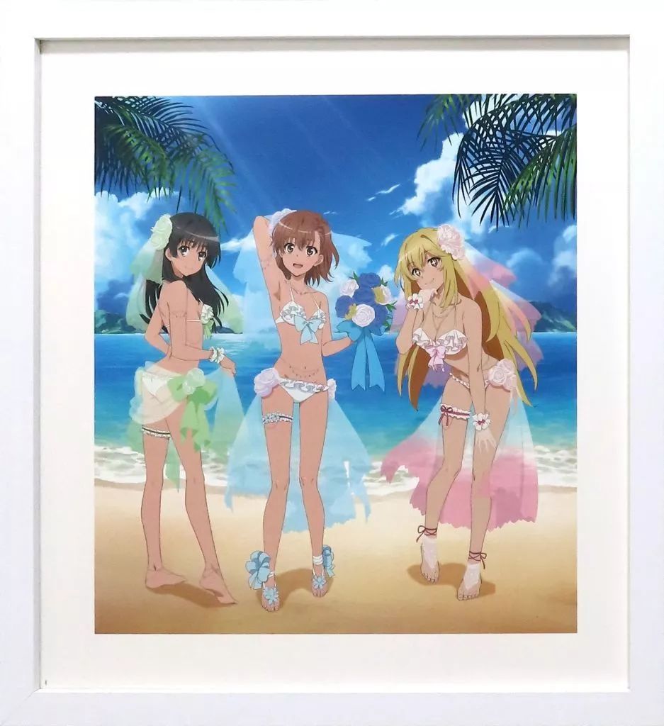 中古】原画イラストボード とある科学の超電磁砲T 描き下ろし複製原画
