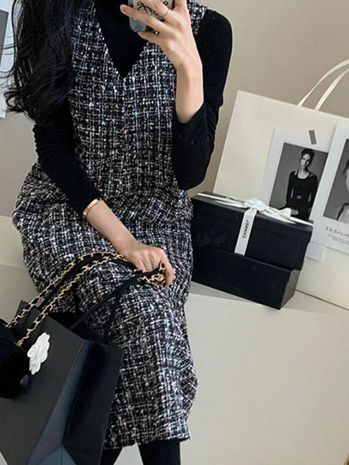 重ね着 体型カバー