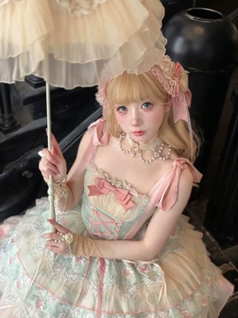 ロリータドレス JSK ゴスロリドレス 花嫁風 森ガール 姫様 アイドル衣装 ロリータ JSK ゴスロリドレス 花嫁風洋服宮殿風 森ガール 姫様