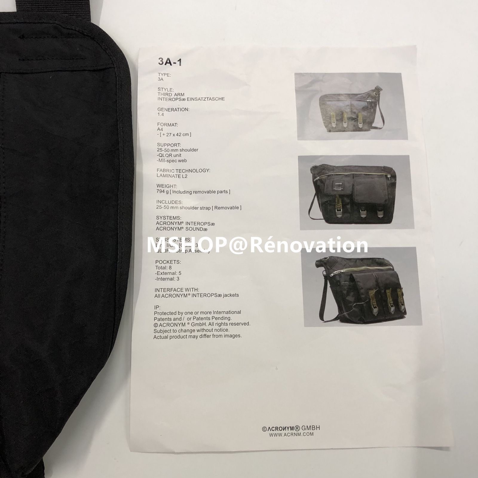 Lemaire MEDIUM GEAR BAG メッセンジャーバッグ Medium Gear Bag in Espresso | LEMAIRE