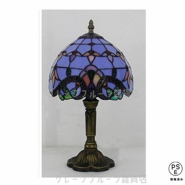 希少★注目 ステンドグラスランプ ティファニーランプ テーブルランプ アンティーク 花柄 工芸品◆未使用 3C認証 ティファニー技法 W40-57 希少☆注目 ステンドグラスランプ ティファニーランプ テーブルランプ