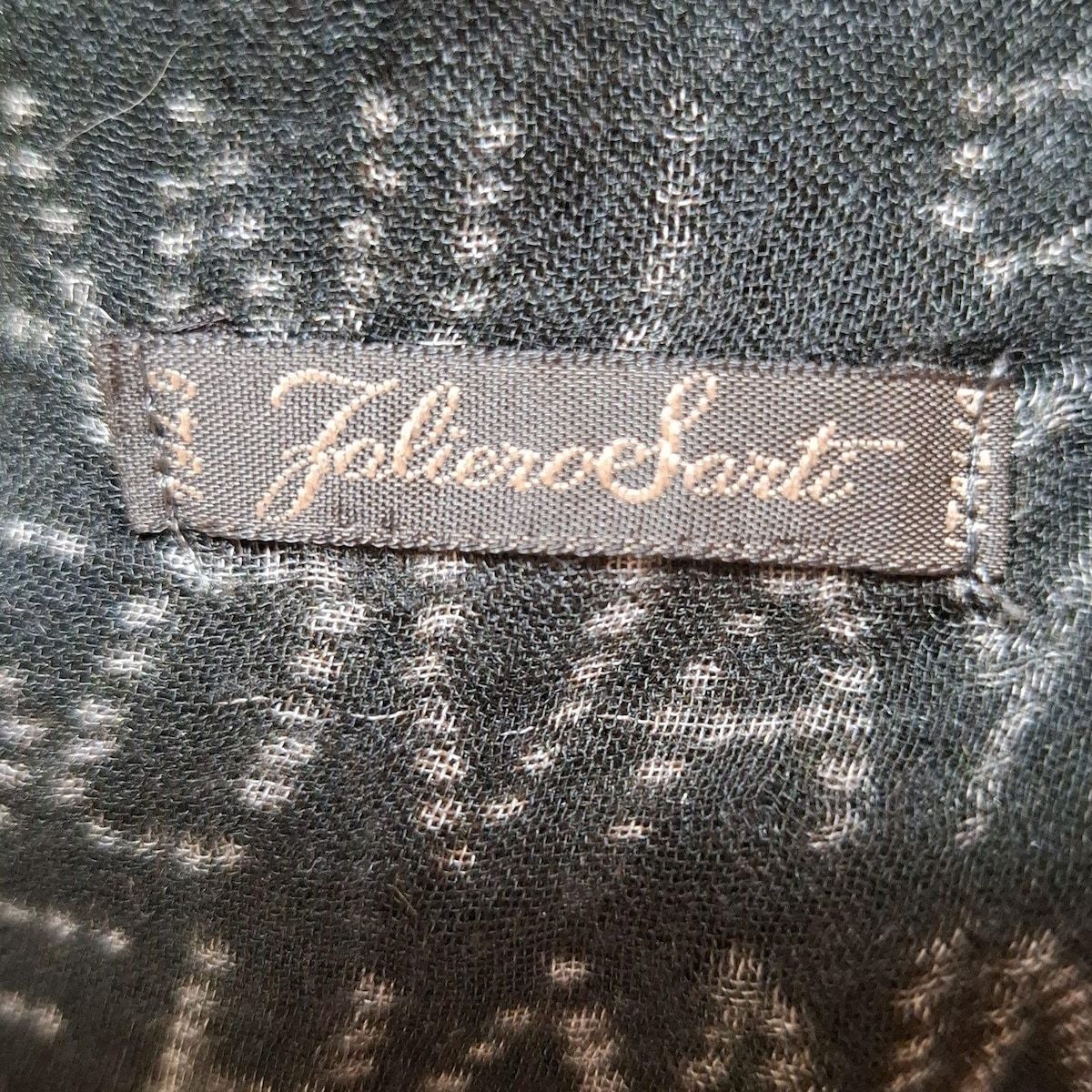 Falierosarti(ファリエロサルティ) ストール(ショール) - 黒×グレー  