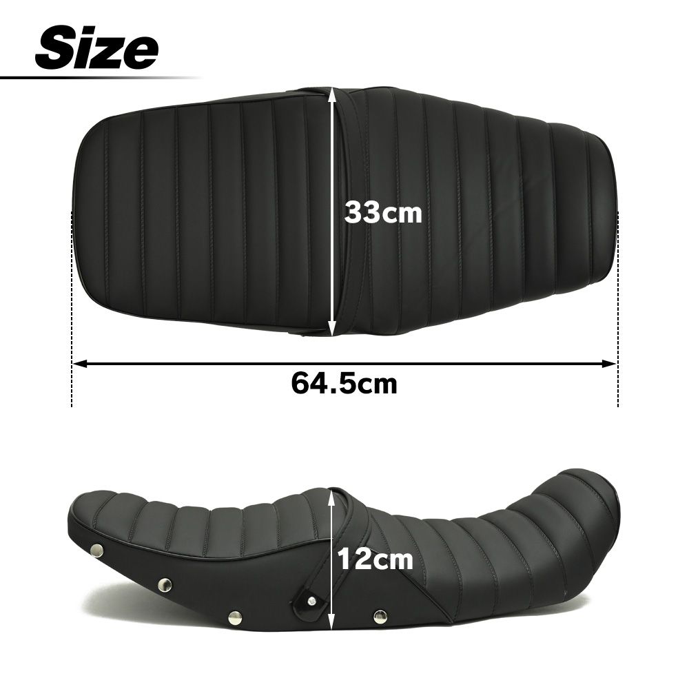 GS400鋲打ち E4黒 新アンコ カスタムシート/あんこ抜きタックロールシート ZRX400 タックロール シート 黒 ZR400E 旧車 カスタム