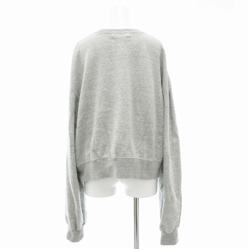 オブラダ Oblada HELLO 25SS アインシュタイン スウェット トレーナー プリント クロップド 刺繍 F グレー S2510CU17 /OU レディース オブラダ Oblada HELLO 25SS アインシュタイン スウェット