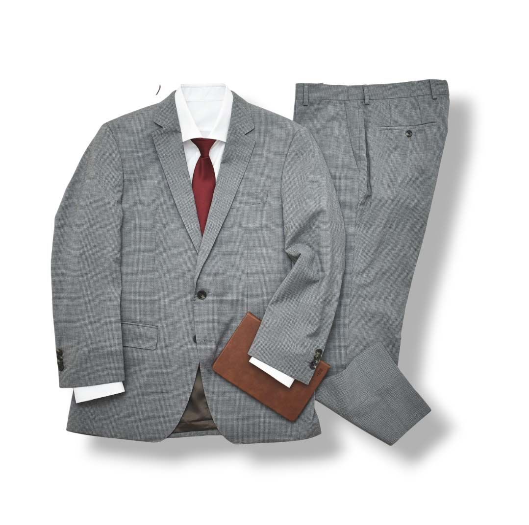 HUGO BOSS ヒューゴボス メンズ スーツ 上下 ライトグレー 48 HUGO