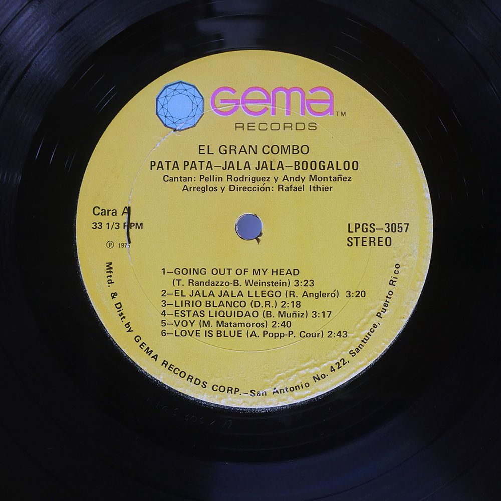 プエルトリコ盤 EL GRAN COMBO/PATA-PATA JALA-JALA, BOOGALOO