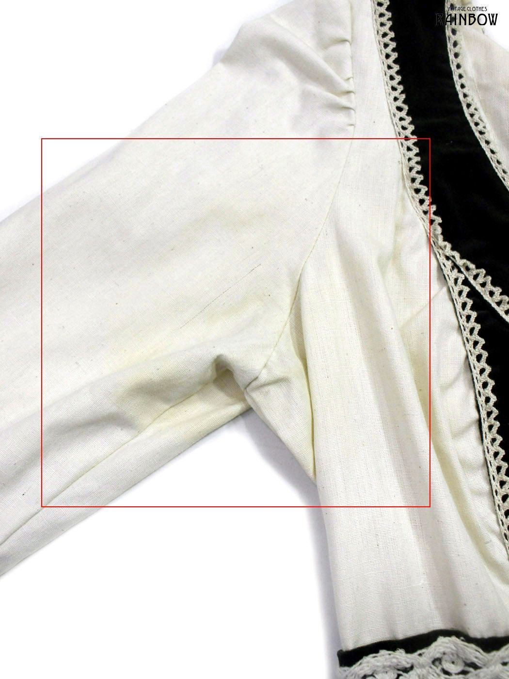 アメリカ古着70'sGUNNESAXガニーサックスノースリーブワンピース白