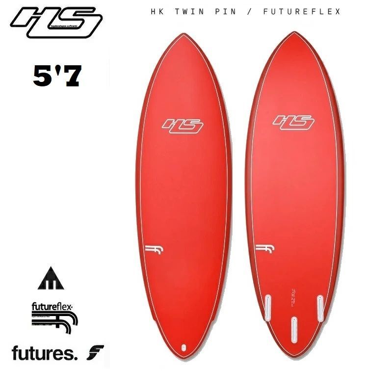 HaydenShapes ヘイデンシェイプス『 Hypto Krypto Twin Pin ヒプトクリプト ツインピン 』 カラー:Signal Red 2+1 3FIN EPS FF FUTURE(SIZE:5'7) 日本正規品【新品未使用】