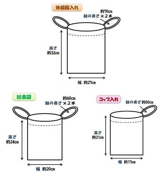 007 通園通学グッズ５点セット デニム風 濃 無地 レッスンバッグ 絵本カバン 図書かばん シューズ入れ 上靴ケース 靴袋 給食袋 体操服袋 コップ袋 巾着袋