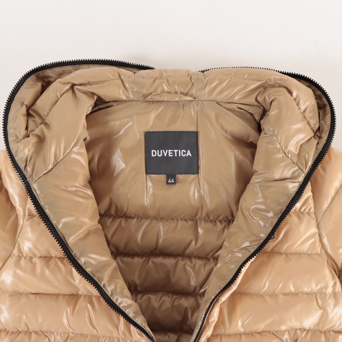 DUVETICA ダウンジャケット レディース 44 ベージュ