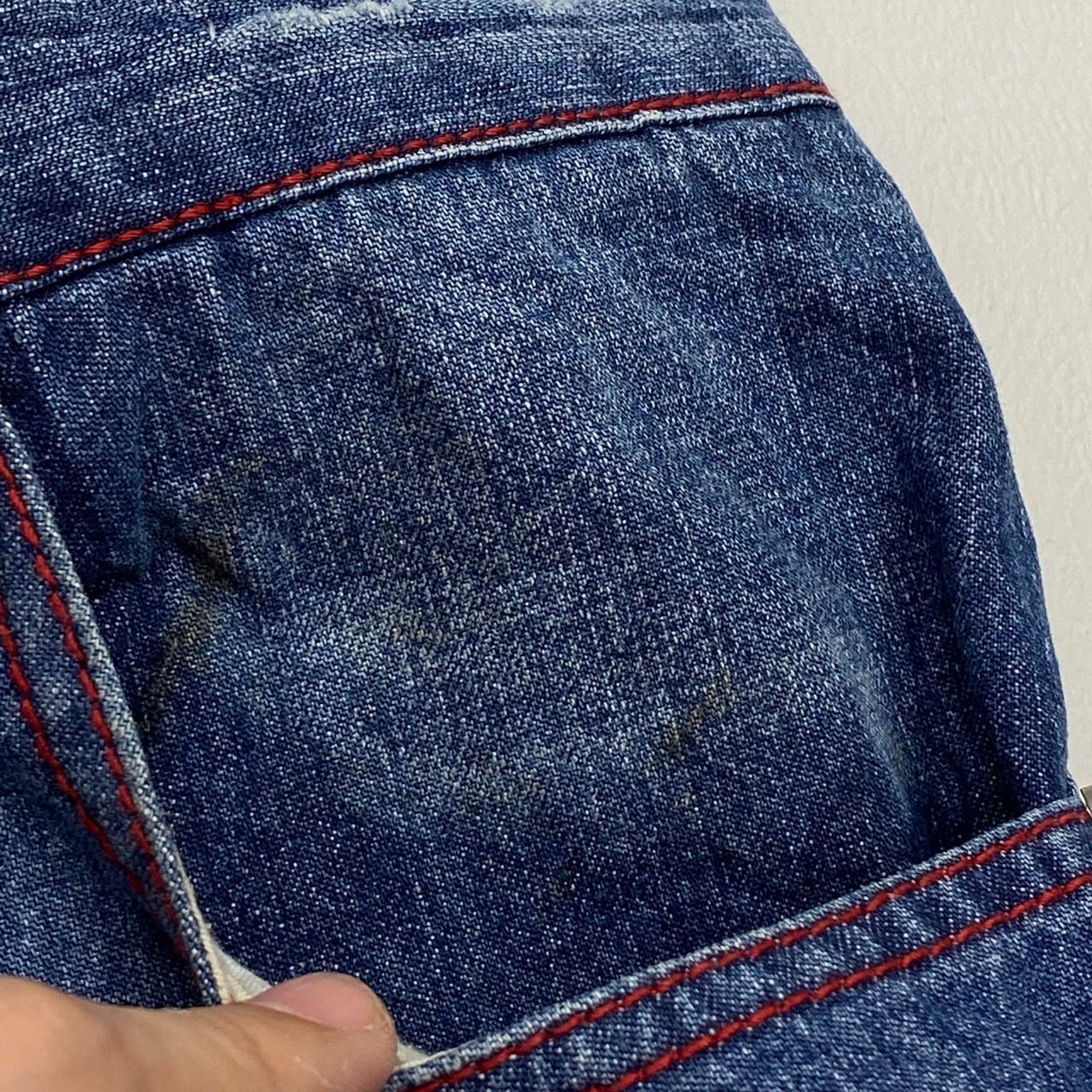 クージー COOGI デニム バギーパンツ 刺繍 W41 L34.5 インディゴ