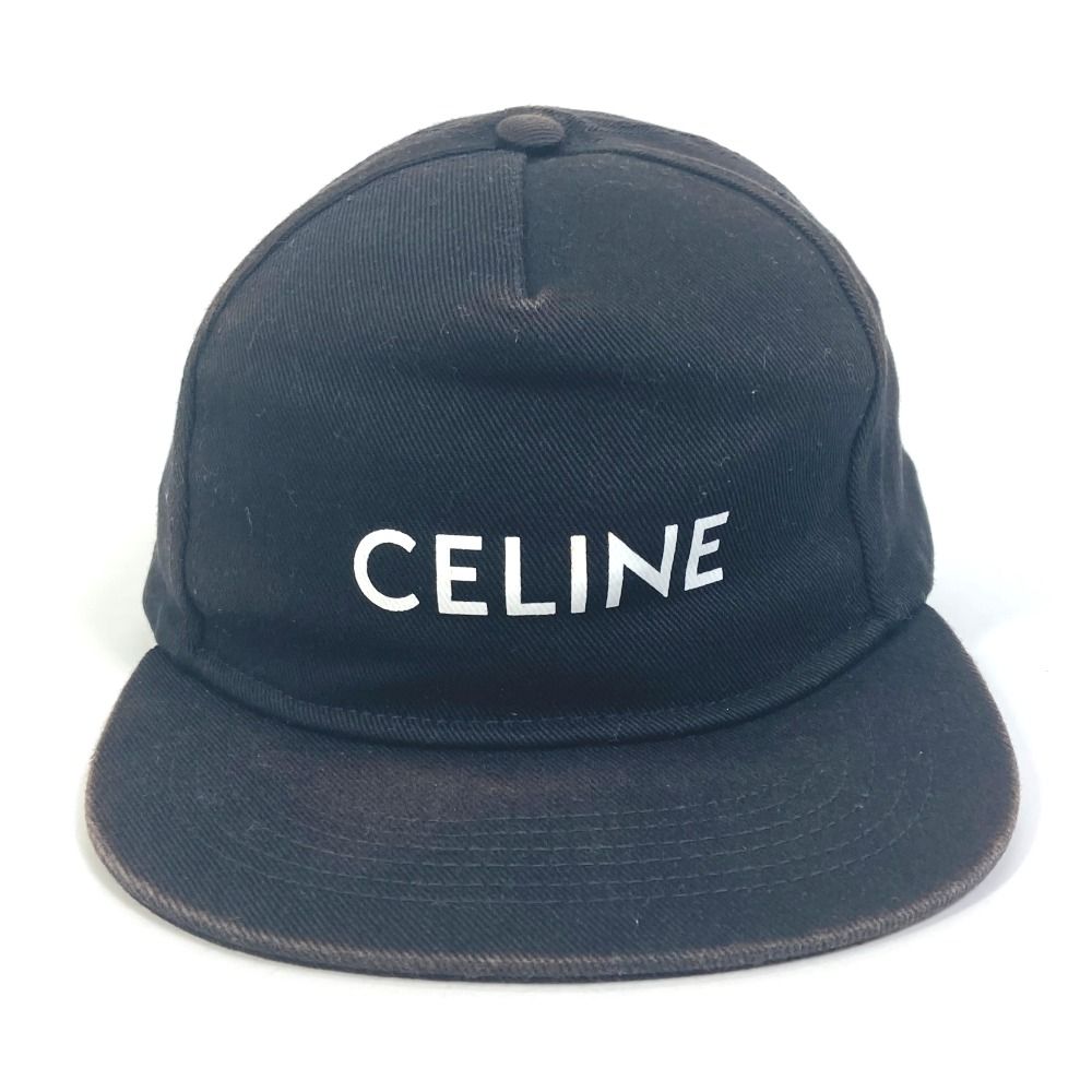 CELINE セリーヌ キャップ ハット コットン ブラック - メルカリ