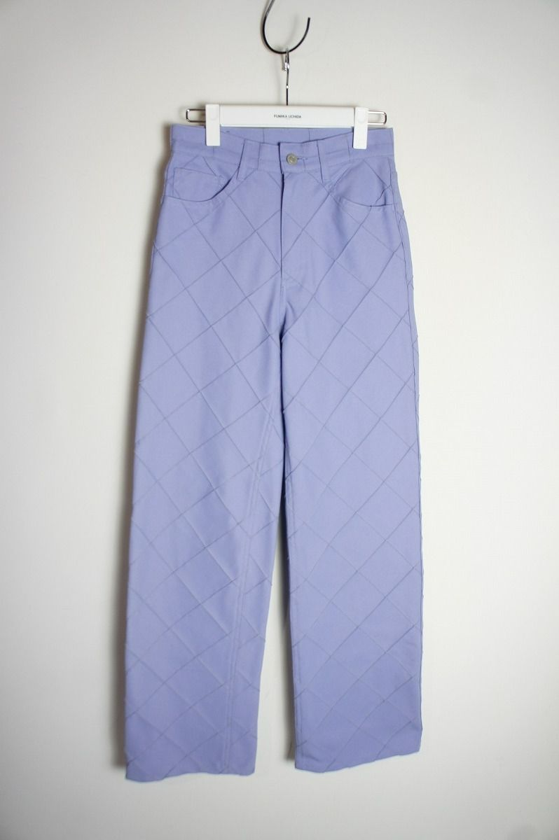 FUMIKA UCHIDA(フミカウチダ) ハーフパンツ 新品21AW FUMIKA UCHIDAフミカウチダ PLAID PINTUCK-BIAS WIDE PANTS