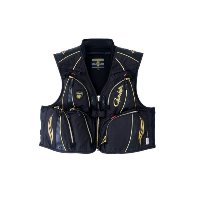 がまかつフィッシングベスト がまかつ BLACK WORKS フィッシングベスト