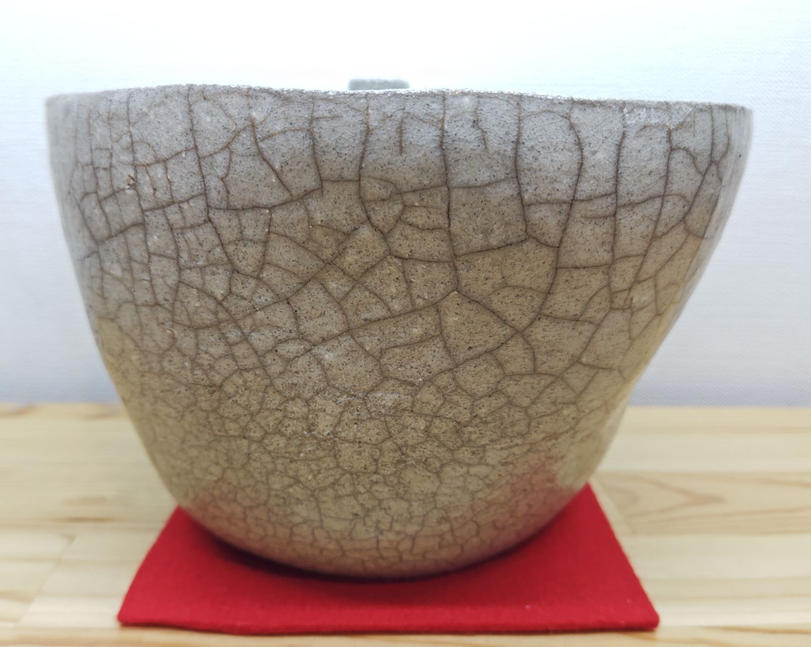 逢絢亭】茶道具 水指 瀬戸焼 萩釉 曜変水指 耳付 味下隆司 共箱入り 萩