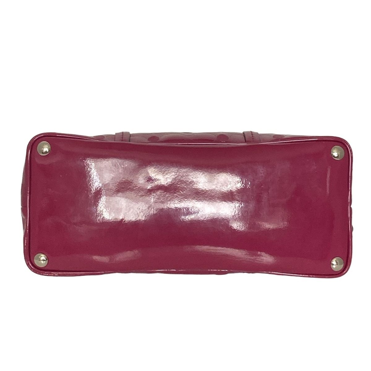 【極希少】COACH コーチ ハンドバッグ シグネチャー 型押し レザー 金具 COACH(コーチ) ハンドバッグ シグネチャー柄 F32583 ボルドー 型