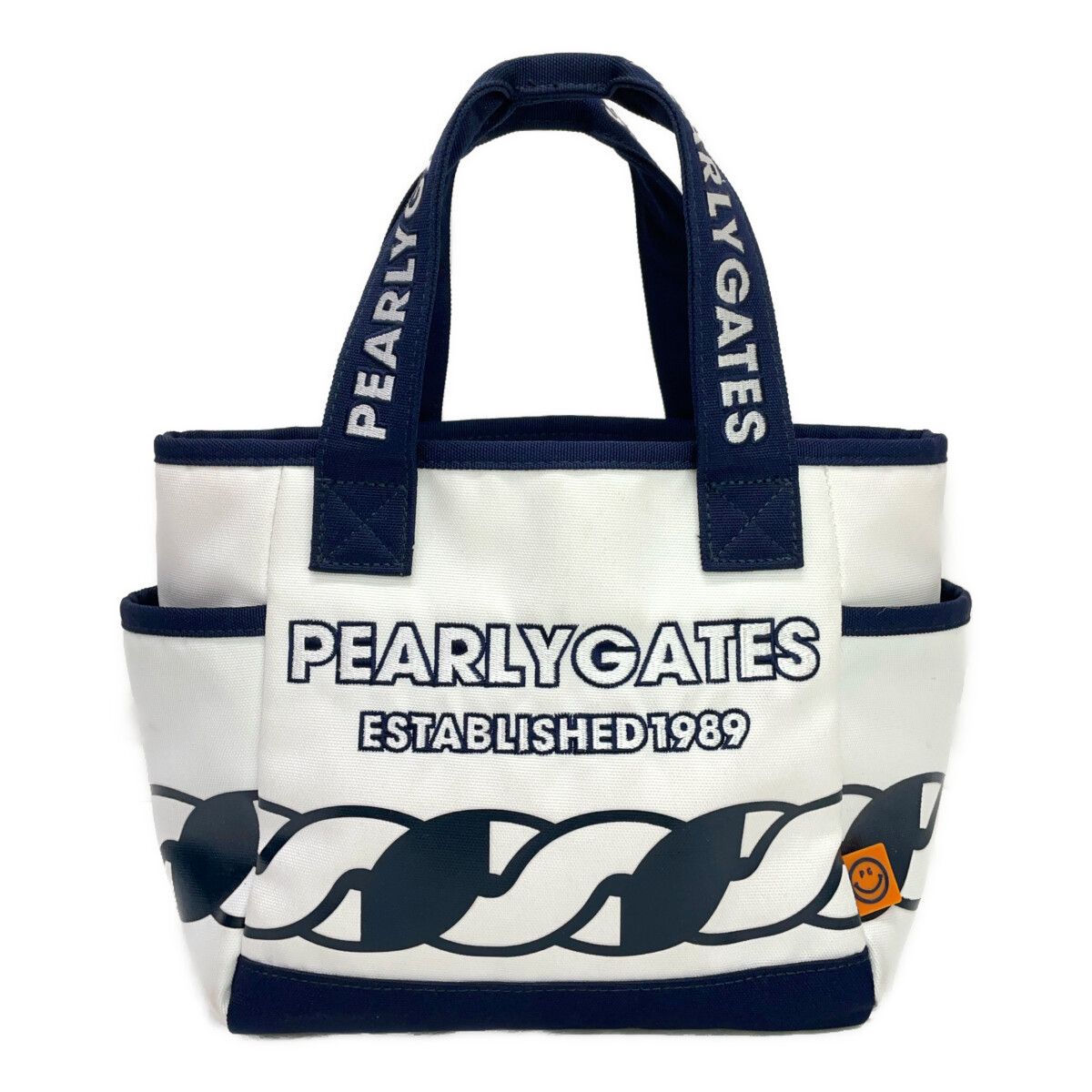 中古 パーリーゲイツ PEARLY GATES カートバッグ ホワイト