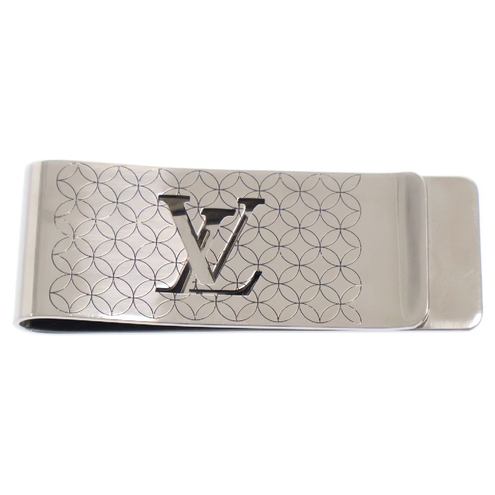 LOUIS VUITTON (ルイヴィトン) ビルクリップ シャンゼリゼ モノグラムフラワー マネークリップ シルバー M65041