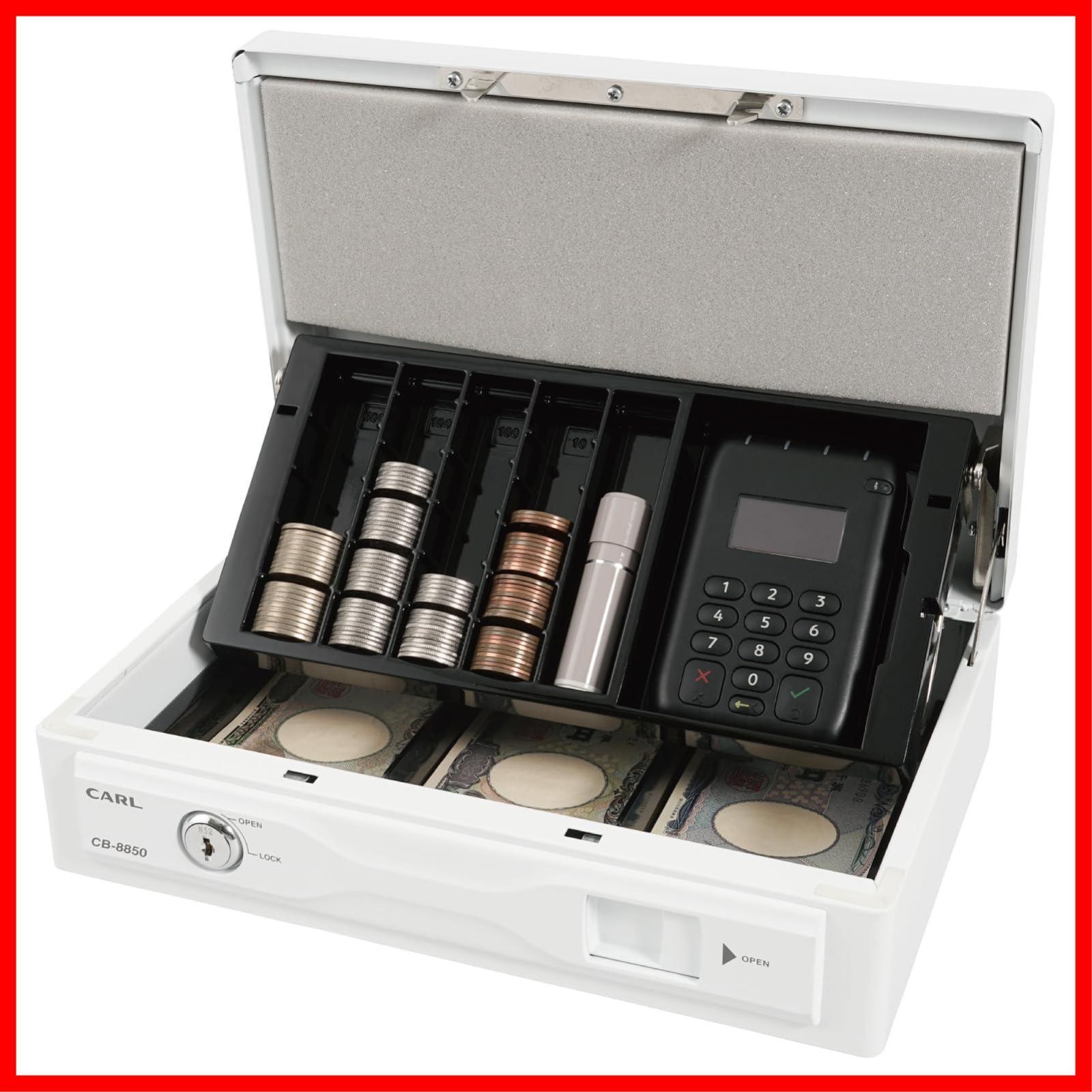 JOGIO キャッシュレジスター ホワイト レジ 英語