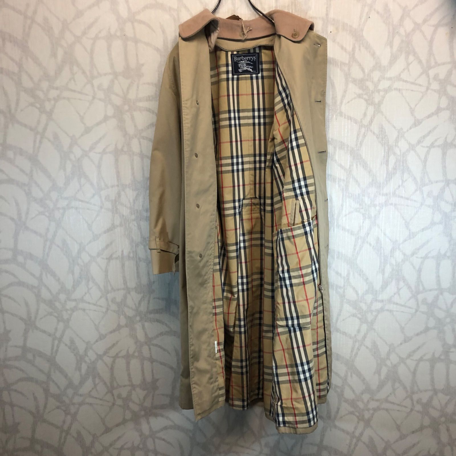 BURBERRY バーバリー ステンカラー C-TK83 三陽商会 ノバチェック fadbe2a9e4659fe985393aca4724cc