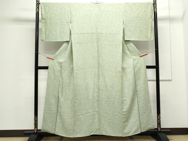 平和屋着物 上質な色無地 辻が花地紋 柳鼠色 さが美扱い 正絹 CAAX3062th