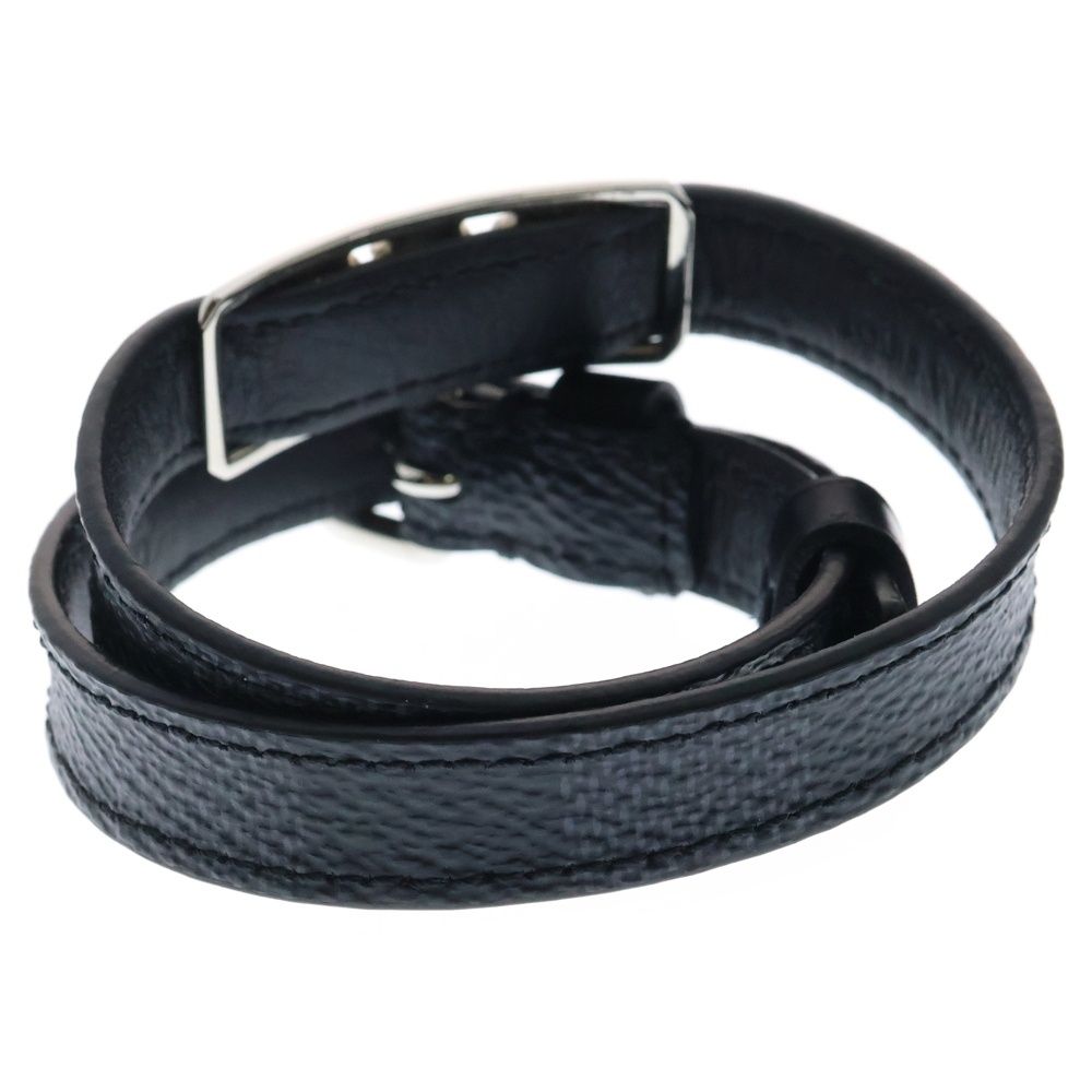 未使用級 ルイヴィトン ダミエ ブラスレ サインイット ブレスレット ブラック LOUIS VUITTON/ルイ・ヴィトン】 2連 ブレスレット ブラスレ・サイン