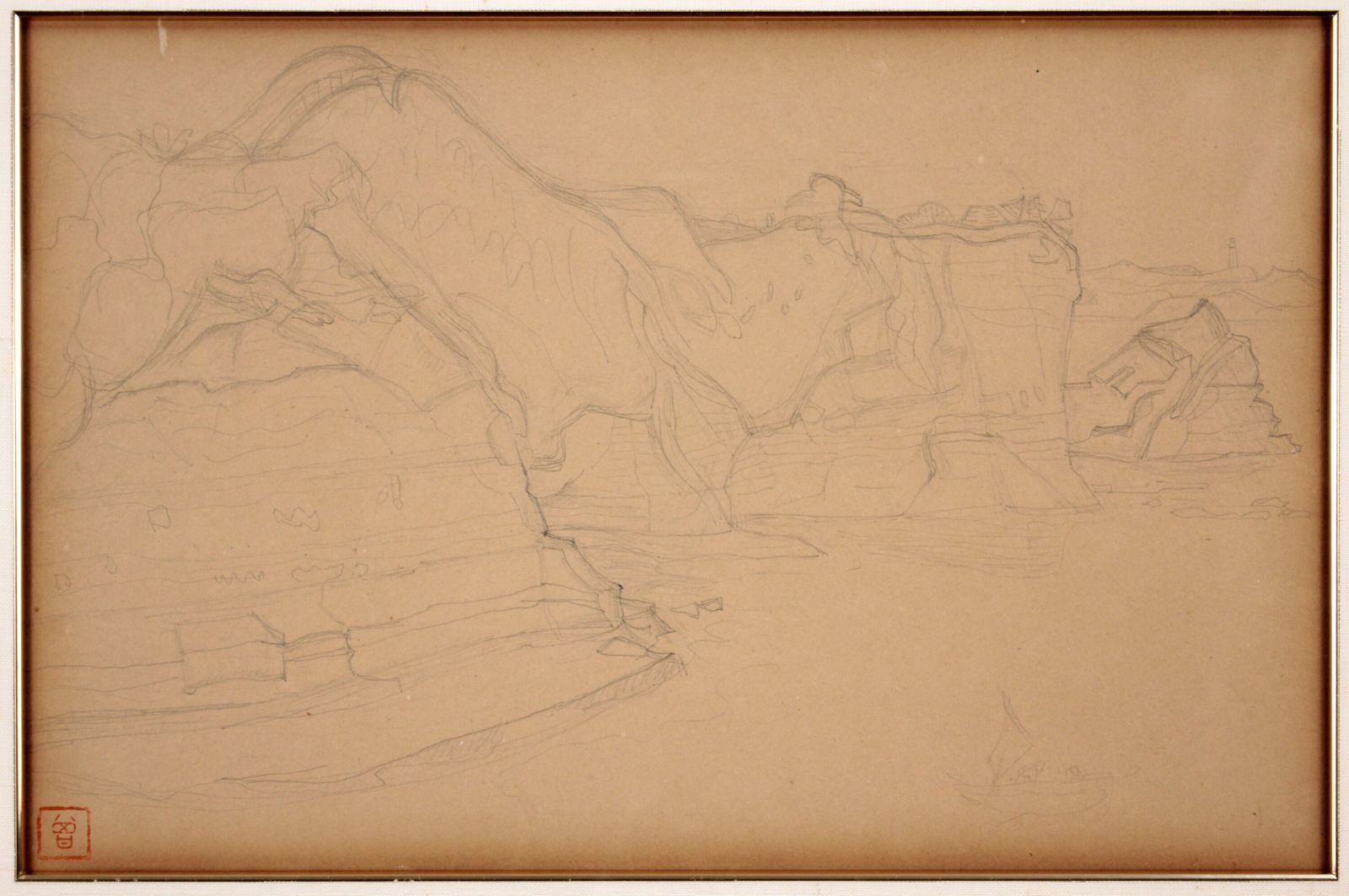 安井曾太郎「風景」 デッサン画 絵画 - メルカリ