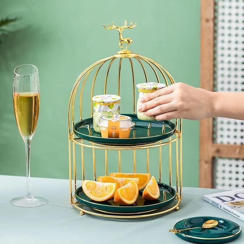 ーキ スタンド プレート 2段セット アフタヌーンティー フルーツ トレー皿1 北欧ケーキ スタンド プレート2段セット アフタヌーンティー フルーツ