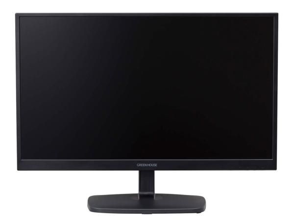 【新品・2営業日で発送】グリーンハウス 23.6型ワイド高視野角LED液晶ディスプレイ VGA+DVI ブラック(GH-LCW24E-BK)