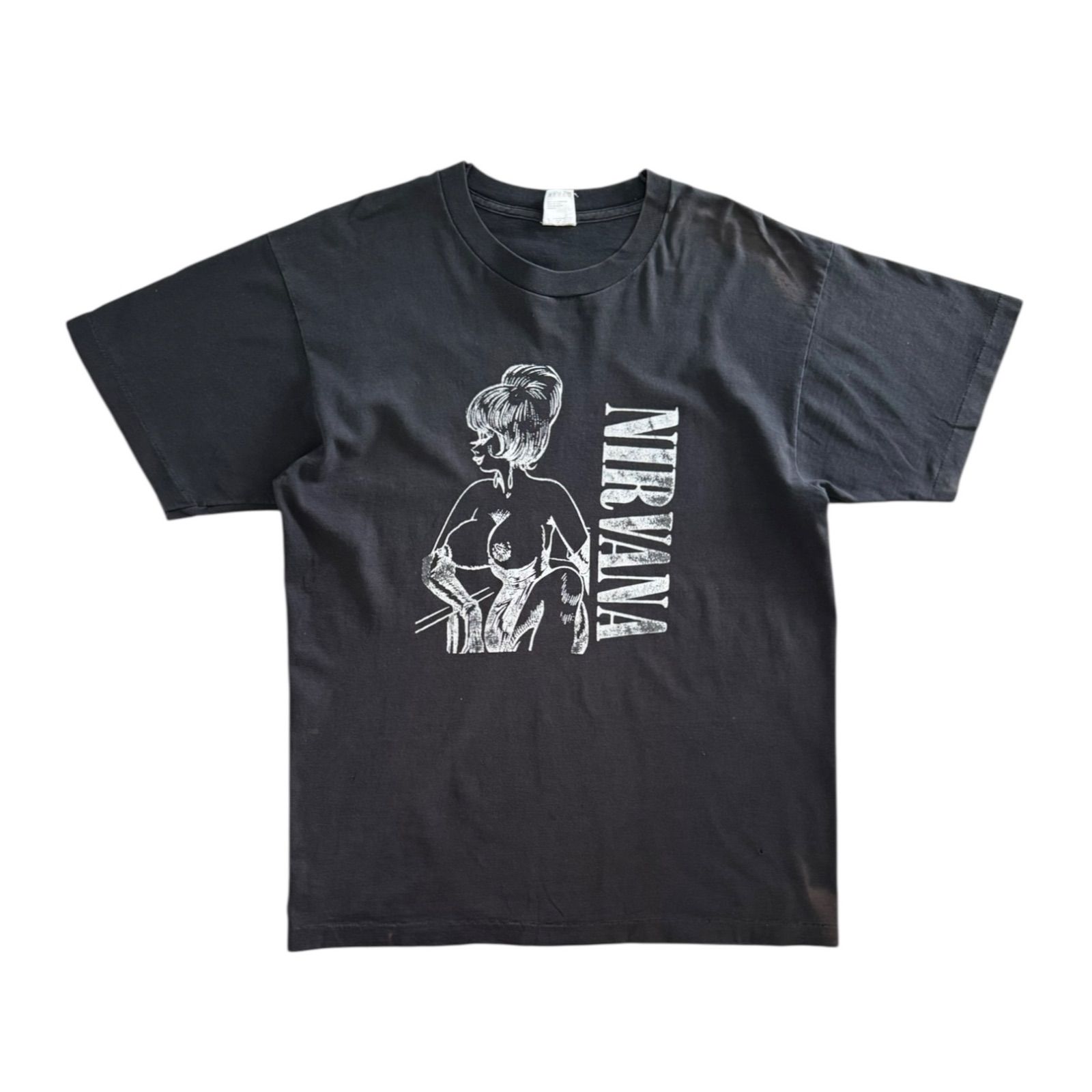 90s ヴィンテージ NIRVANA STRIPPER Tシャツ 90s Nirvana Stripper T-shirt (L) ニルバーナ ビンテージT