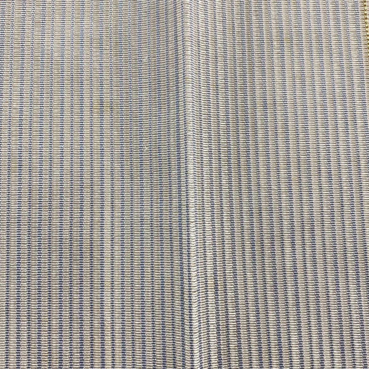 名古屋帯 秀品 八寸名古屋帯 夏帯 松葉仕立て 幾何学模様 縞 金