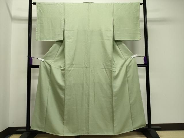 平和屋着物●上質な色無地　紋意匠　若葉色　正絹　逸品　未使用　CAAX5824gh 平和屋着物○上質な色無地 紋意匠 若葉色 正絹 逸品 未使用 CAAX5824gh