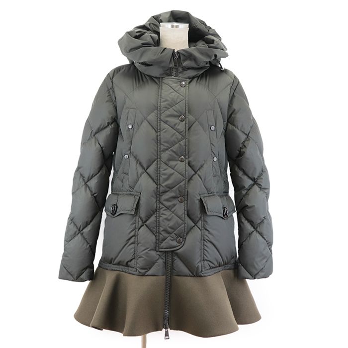 モンクレール　ペプラム　ダウンジャケット MONCLER - モンクレール VERY掲載 BRUNEC ペプラムダウンコート