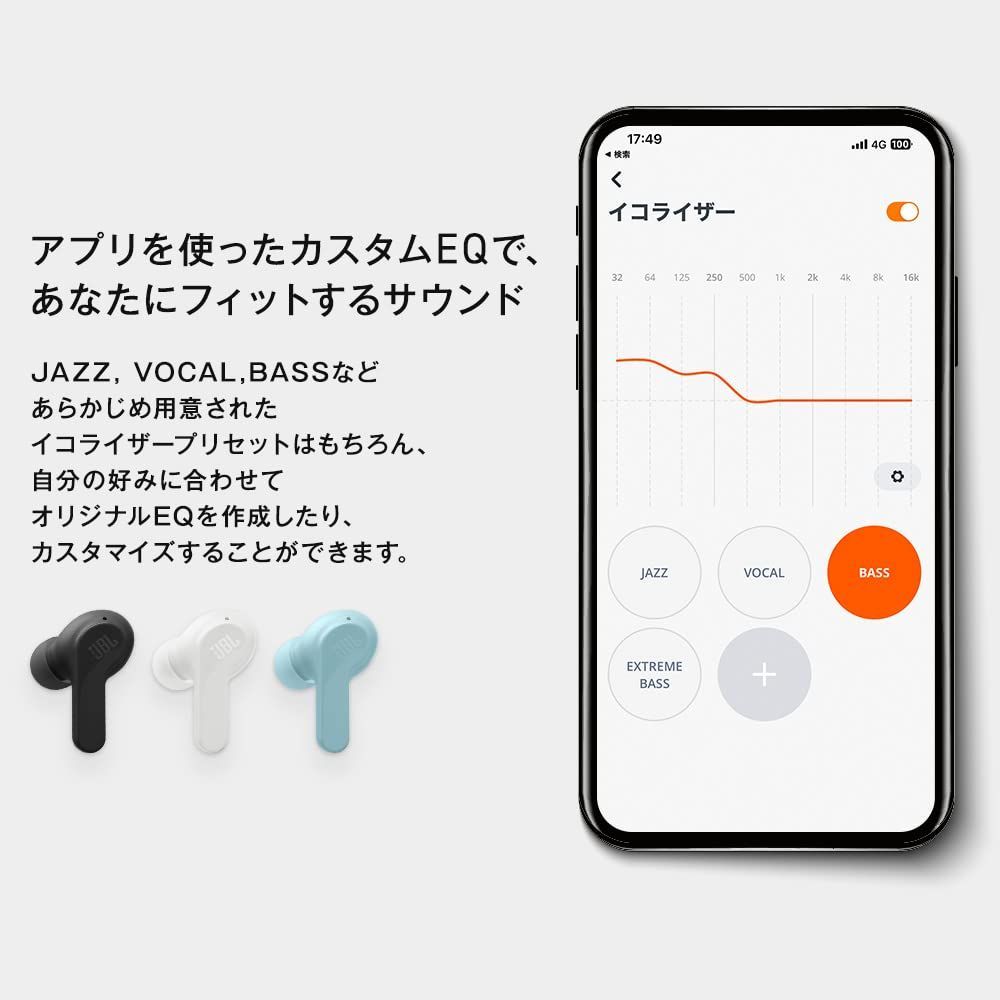 新着商品】完全ワイヤレスイヤホン Bluetooth/IP54防水防塵/アプリ対応