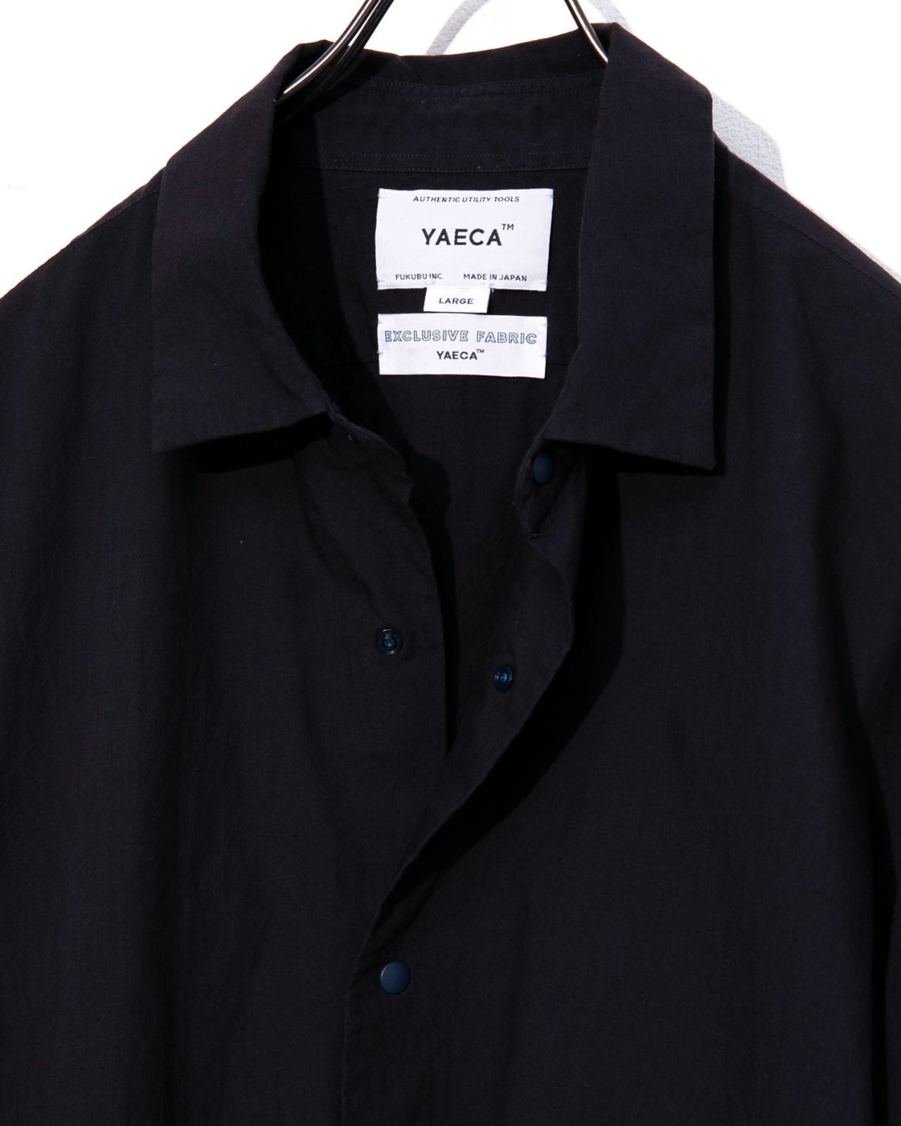 YAECA ヤエカ 長袖シャツ スナップボタン ワンサイドポケット付き YAECA STOCK ポケット付きTシャツ長袖（ユニセックス） - SUSCON