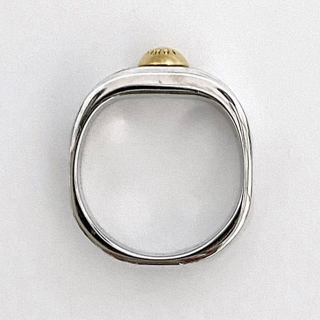 ルイ ヴィトン リングナノグラム メタル シルバー×ゴールド M00217