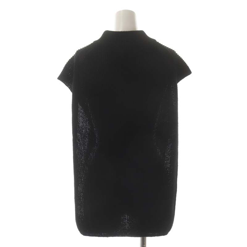 マーカウェア MARKA WARE 22SS MOCK NECK VEST リネン混 ベスト ニット ハイネック 1 黒 ブラック AM AD OS