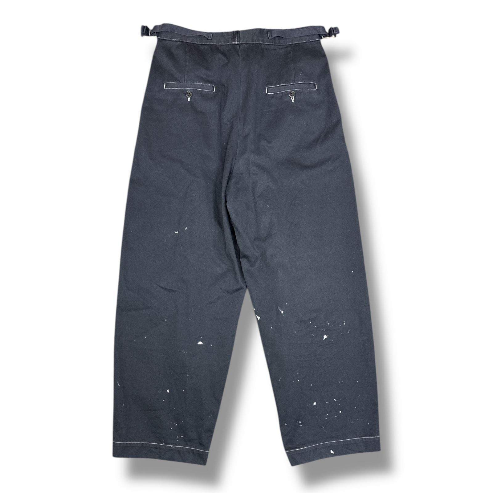 参考上代47300円 Product Twelve 24AW High Waist Wide Work Trousers  ハイウエストワイドワークトラウザーズ チノパンツ プロダクトトゥエルブ 24AW-PPT06 ネイビー 2 84839A5 - メルカリ