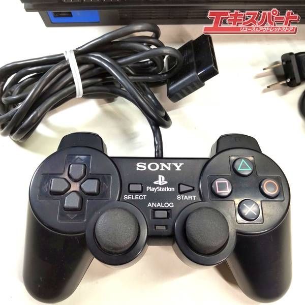 【動作確認済】すぐ遊べる PS2 SCPH-50000 ミッドナイトブラック PS2 本体 ミッドナイト・ブラック 【すぐ遊べるセット】☆純正