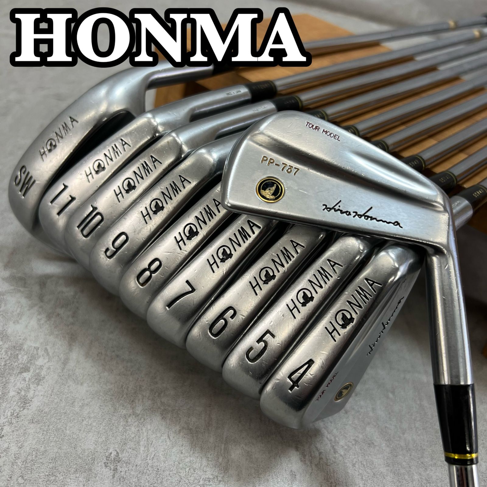 HONMA　ホンマ　PP-737　TOUR MODEL　ツアーモデル　メンズゴルフ　アイアン10本セット　スチール　R400　右利き用　マッスルバック