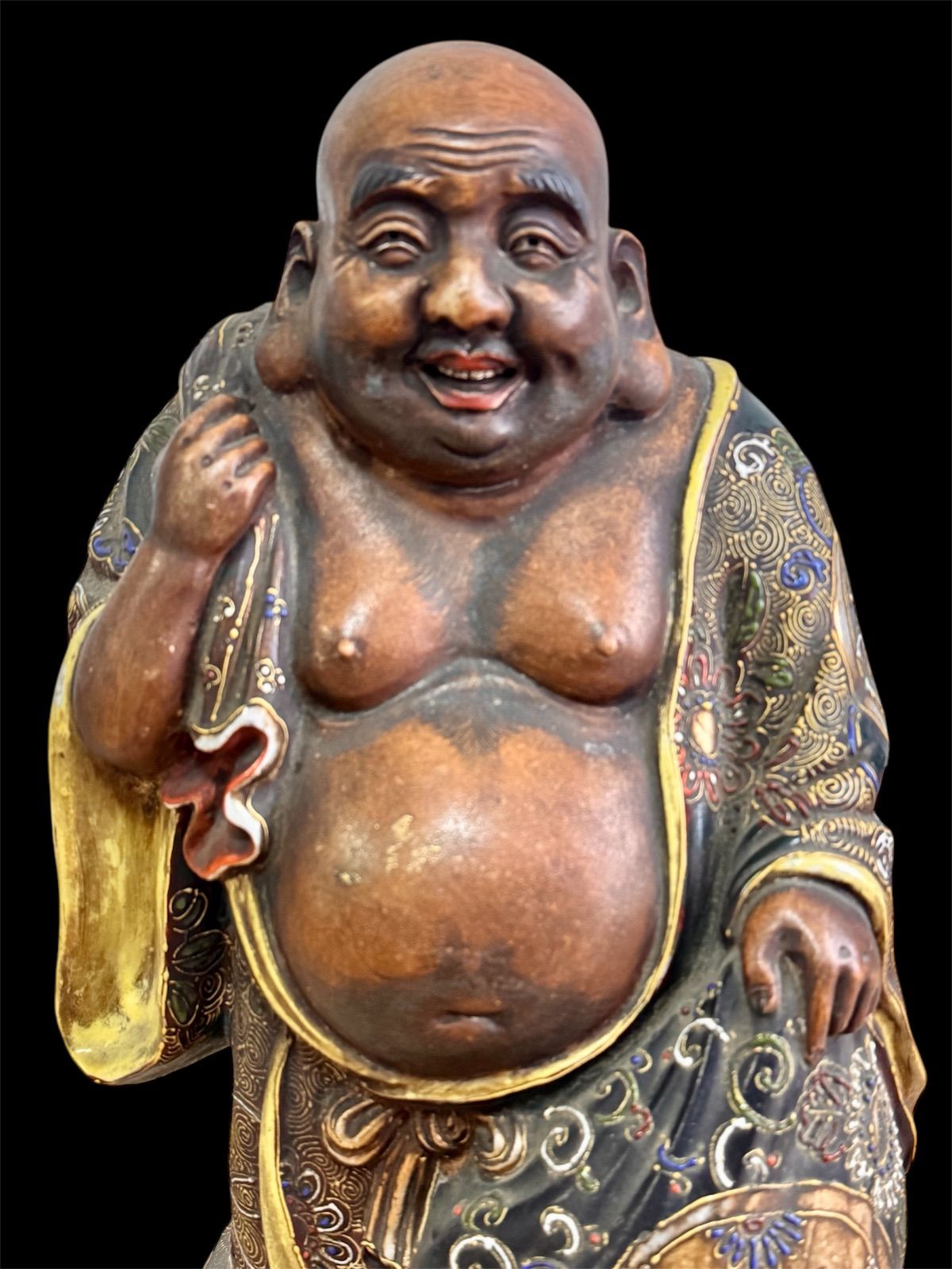 超特大！　九谷焼　布袋尊（布袋さま） 超特大！ 九谷焼 布袋尊（布袋さま）