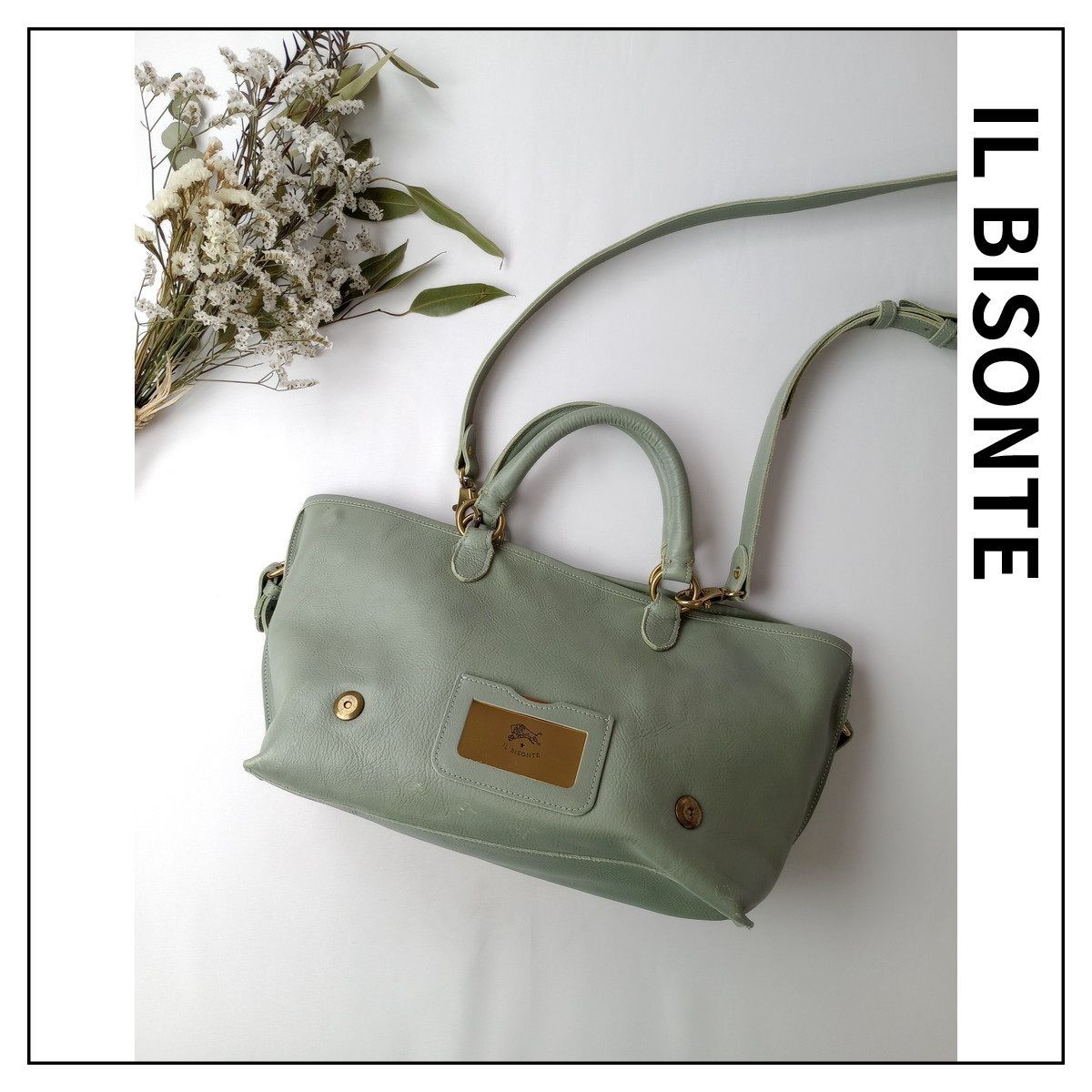 IL BISONTE イルビゾンテ レザー トートバッグ ショルダー