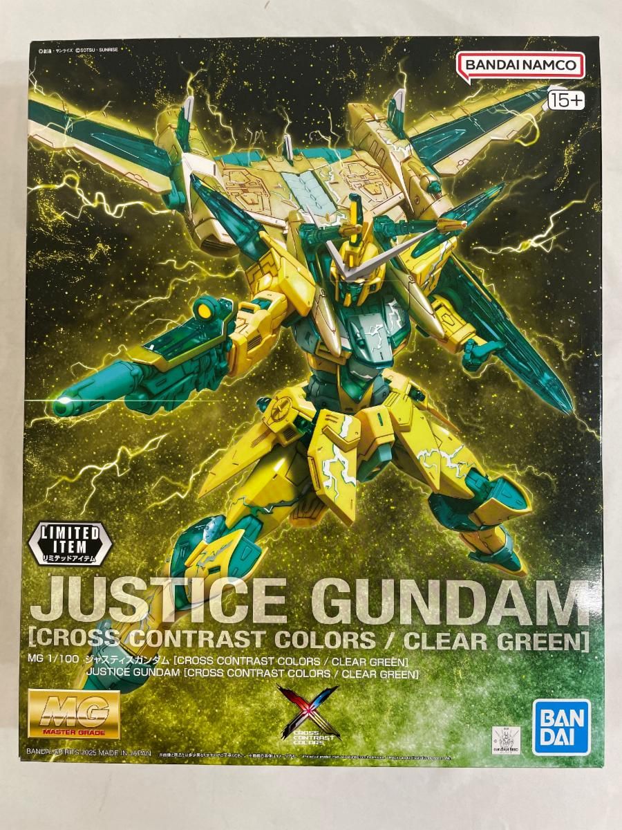 未開封 1|100 MG ZGMF-X09A ジャスティスガンダム CROSS CONTRAST COLORS|CLEAR YELLOW 機動戦士ガンダムSEED