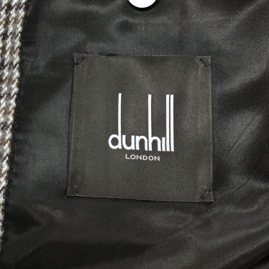 伊製 dunhill LONDON ダンヒル イタリア製ウールモヘヤコート 52 ダンヒル ロンドン メンズ チェスターコート ウール100% 【AFB42